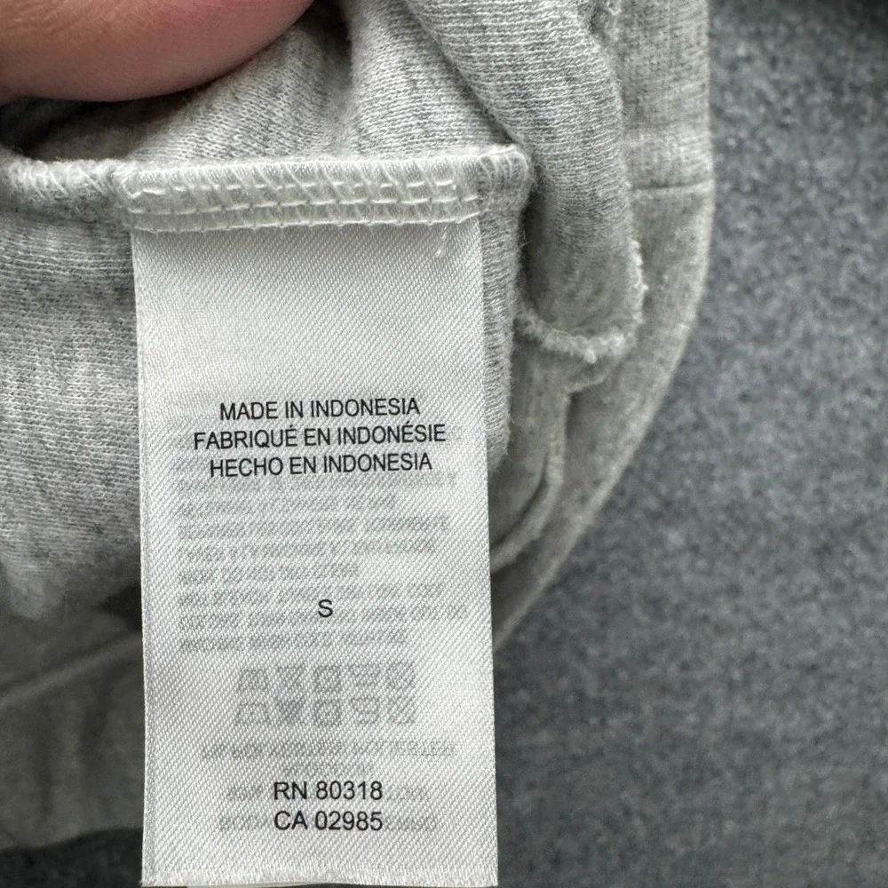 Lucky Brand‎ Hoodie Mens Small Gray Long Sleeve Lightweight Casual Fleece